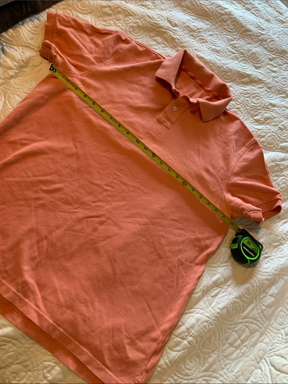 J. Crew Men's Coral Short-Sleeve Polo